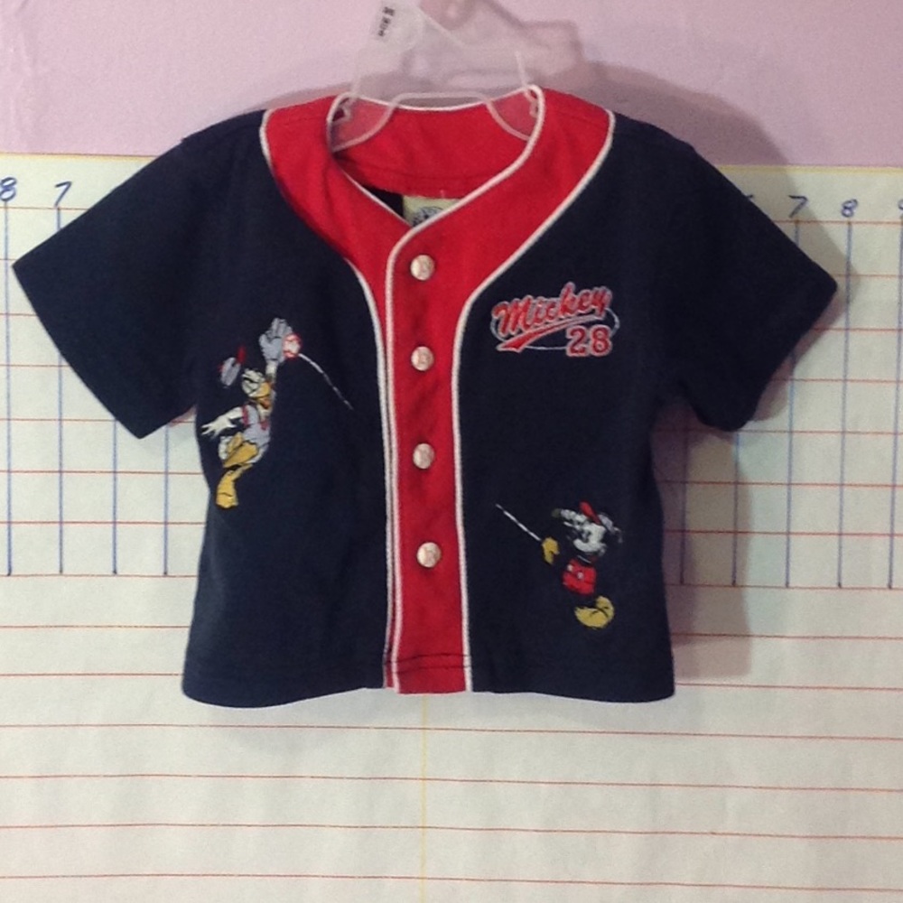 MICKEY & CO -6-9 months, Mickey Mouse, Baseball top w/ free cap